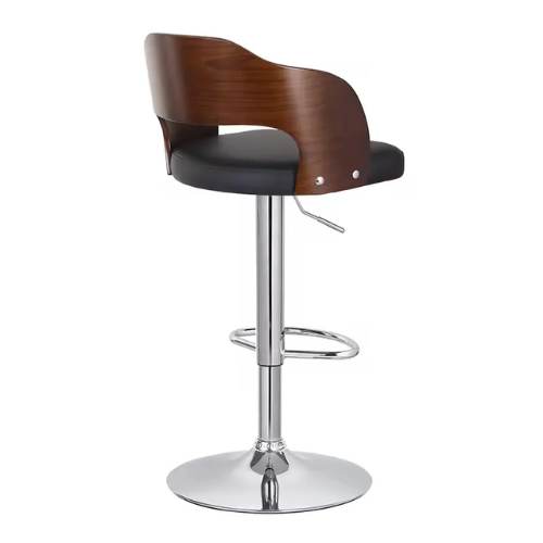 Ghế quầy bar đảo bếp cao cấp lưng gỗ bọc da: SG - B255 - $hienthicat